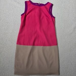 Ann Taylor Colorblock Sleeveless Shift Dress Size 2